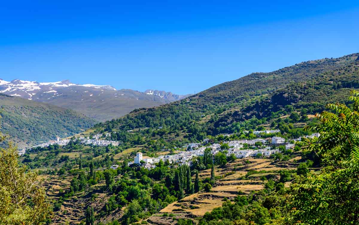 Fahrzeugroute durch die granadinische Alpujarra