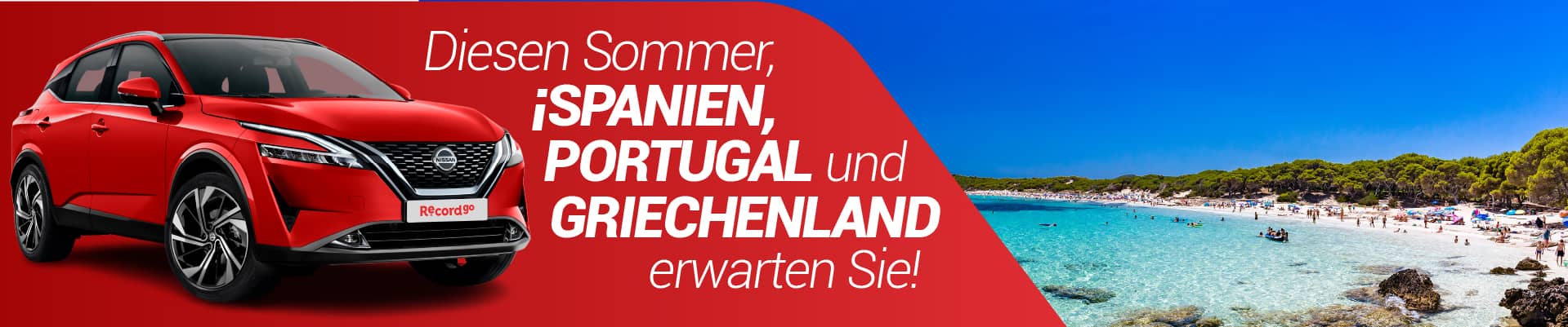 Mietwagen im Sommer