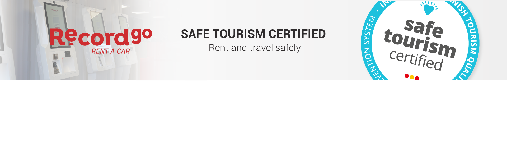 “Safe Tourism Certified” seal