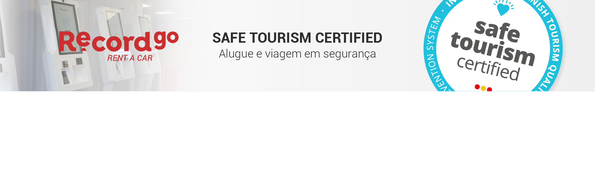 Selo “Safe Tourism Certified"