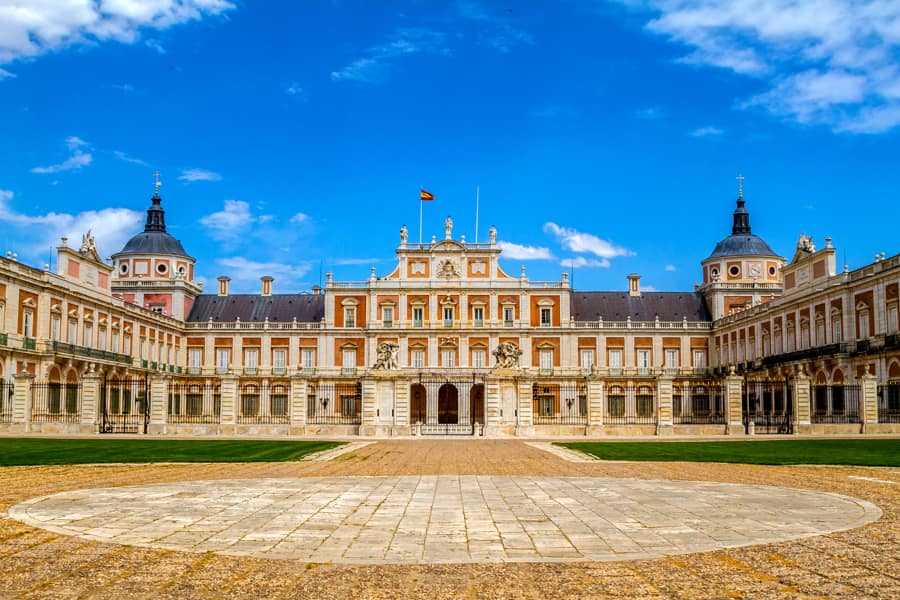 Vista general Palacio Real de Aranjuez en Madrid