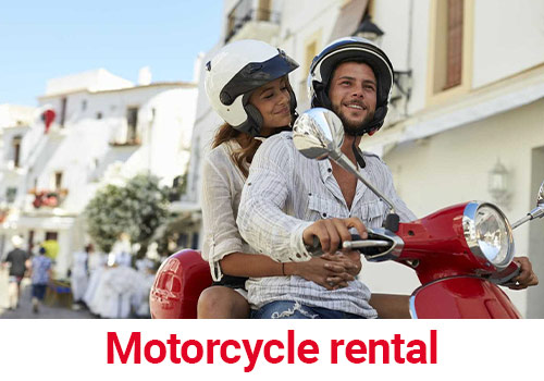 Motorcycle rental services with Record go