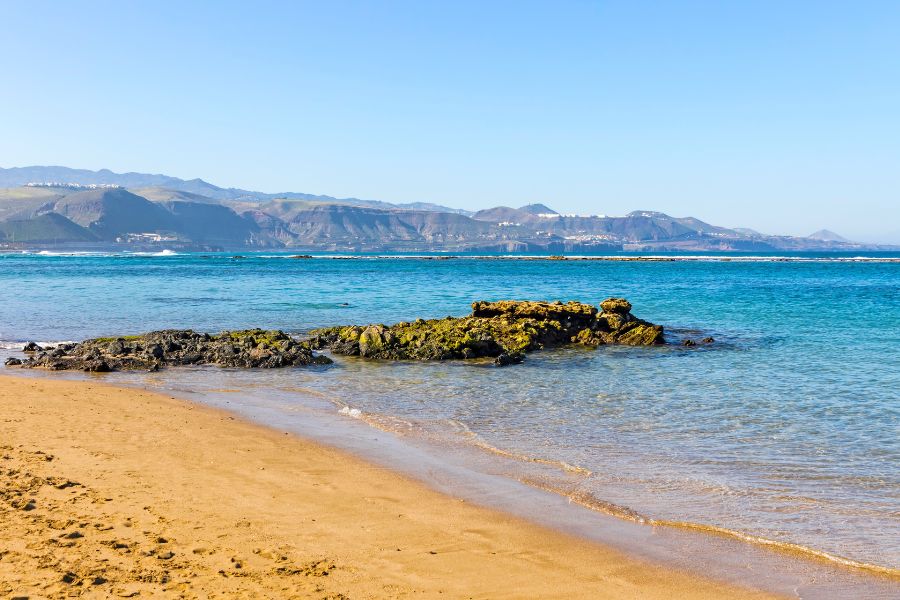 Playa de Arrecife, en Las Palmas de Gran Canaria