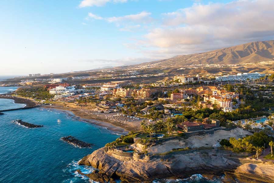Bird's eye view of Adeje