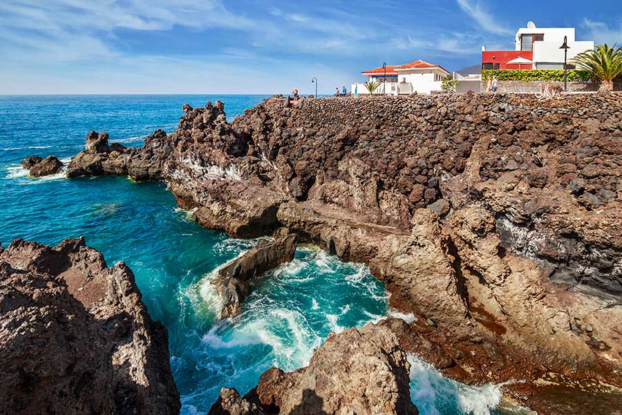 Blick auf einen Teil des Strandes von San Juan