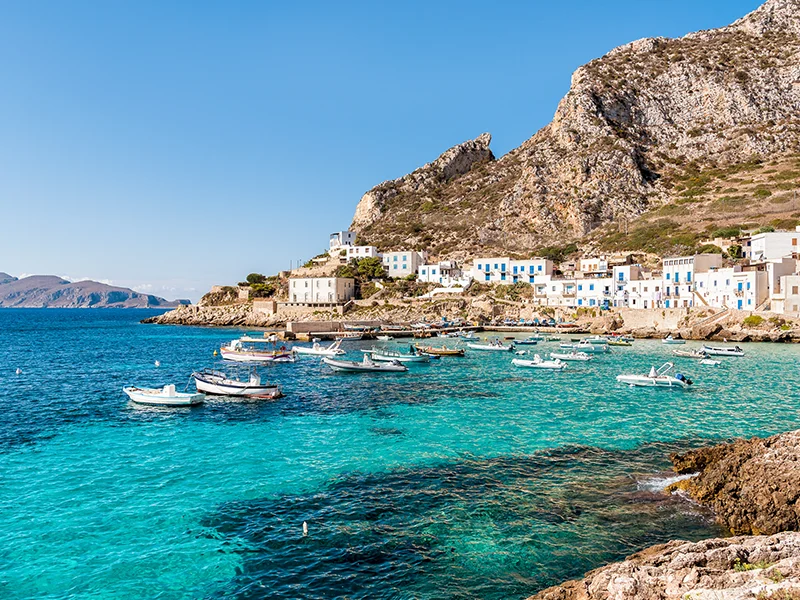 Veduta della costa di Favignana