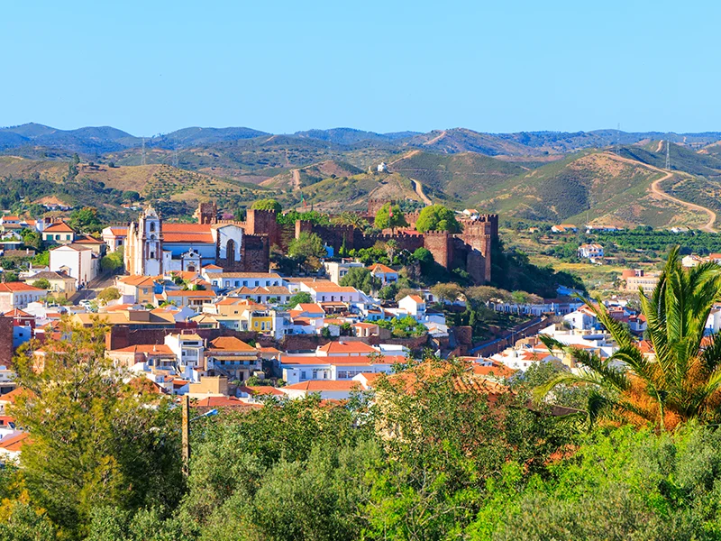 Luftaufnahme von Silves