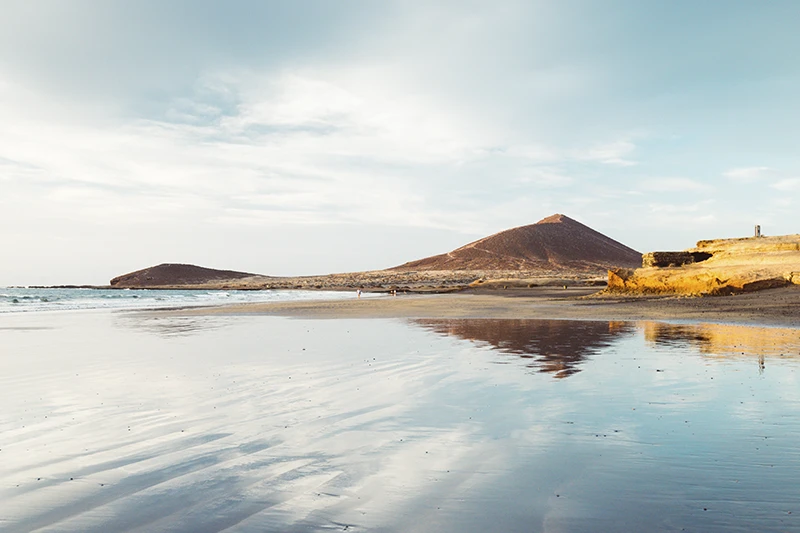 Vue de la plage d'El Médano sur l'île de Tenerife