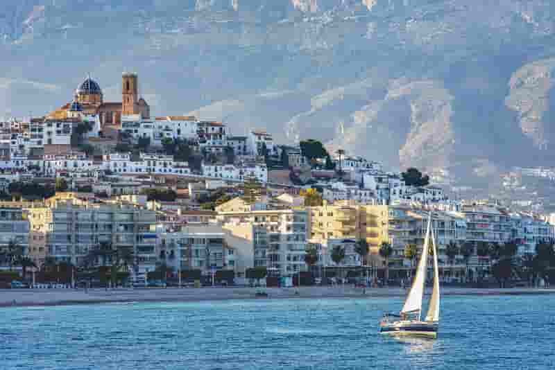 Die Strände von Altea mit dem Auto